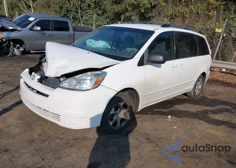 2005 Toyota Sienna Ce z USA, uszkodzony, nr VIN 5TDZA23C55S294053